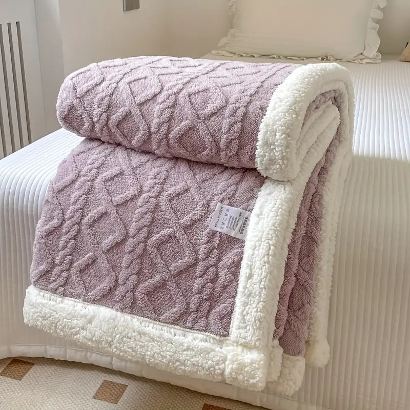 Sherpa Throw Snuggle Blanket