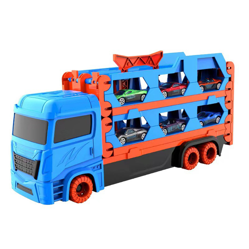 Race Track and Die-Cast Transport Truck Toys for Kids_15