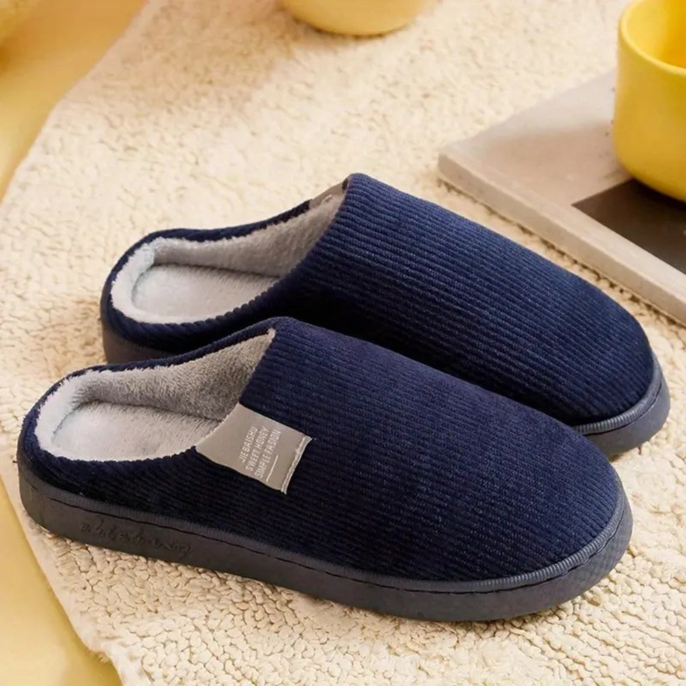 Women's Thick Bottom Plush Slippers with Anti-Slip Sole_1