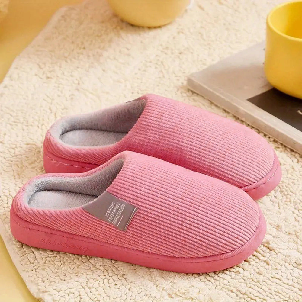 Women's Thick Bottom Plush Slippers with Anti-Slip Sole_0