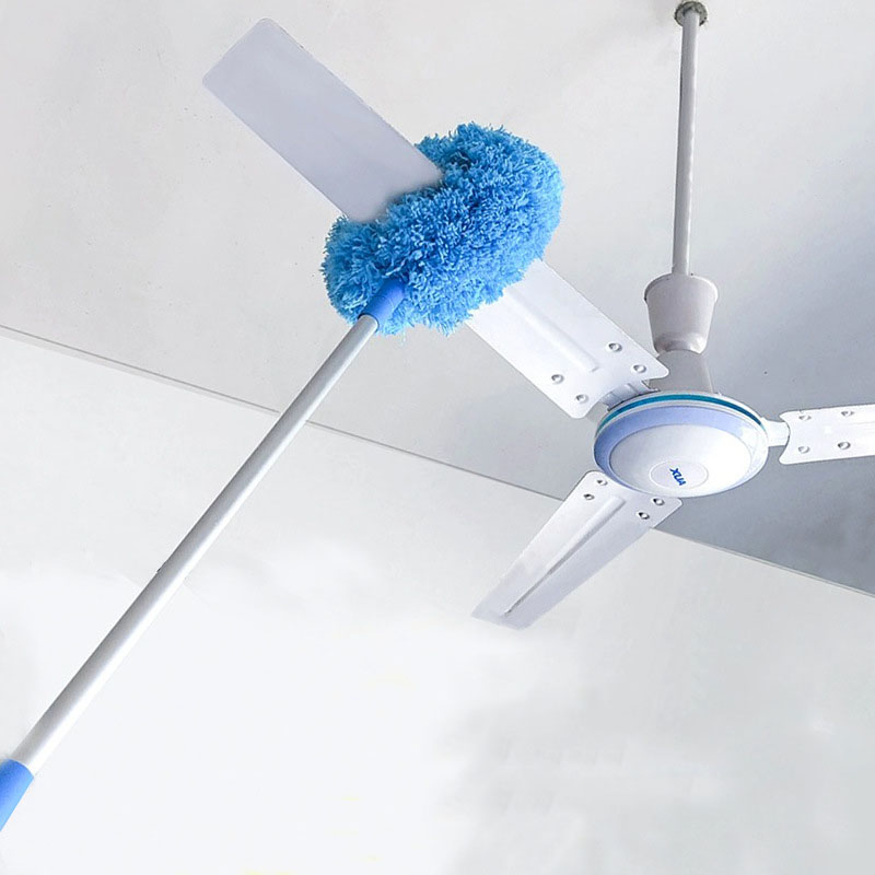 Removable And Washable Microfiber Ceiling Fan Cleaner Dusters - Optional Extension Pole_0