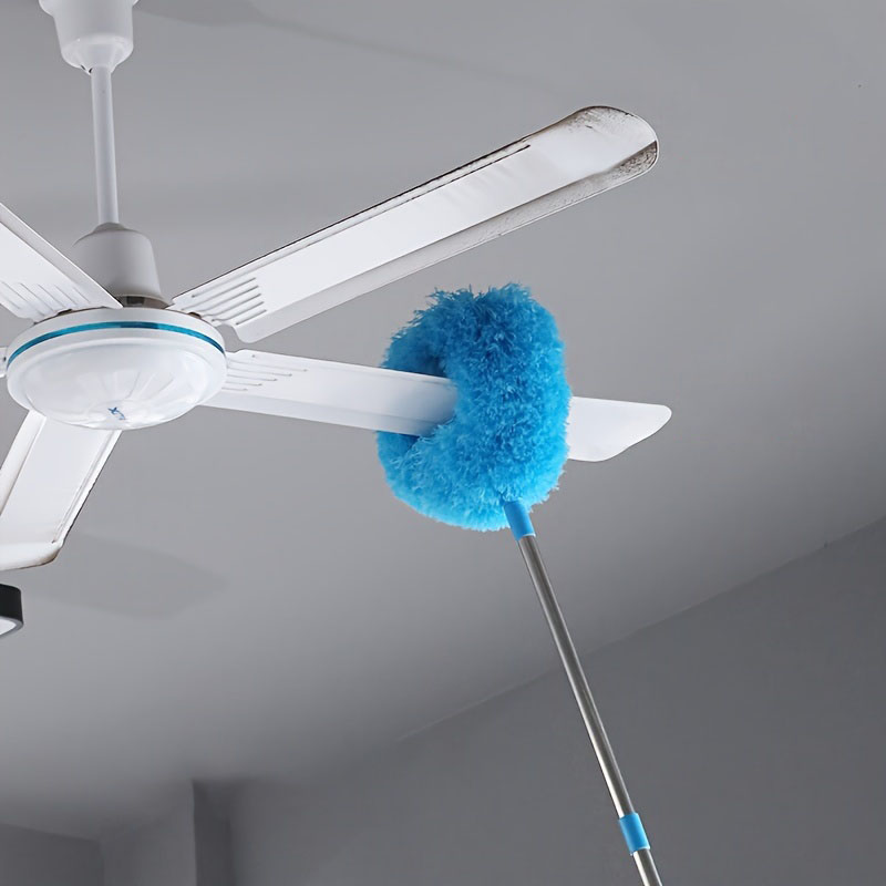 Removable And Washable Microfiber Ceiling Fan Cleaner Dusters - Optional Extension Pole_3