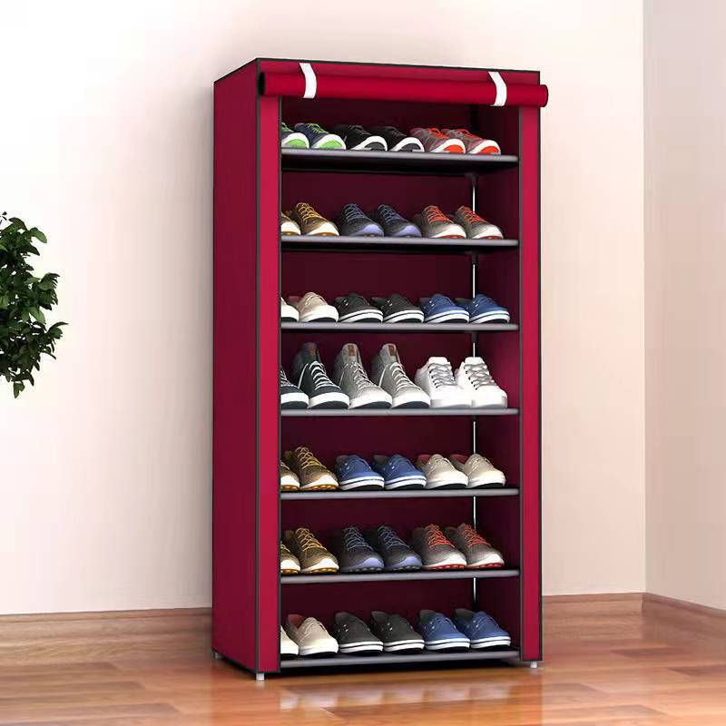 8/10 Layer Dustproof Household Shoe Storage Organizer With Cover_3