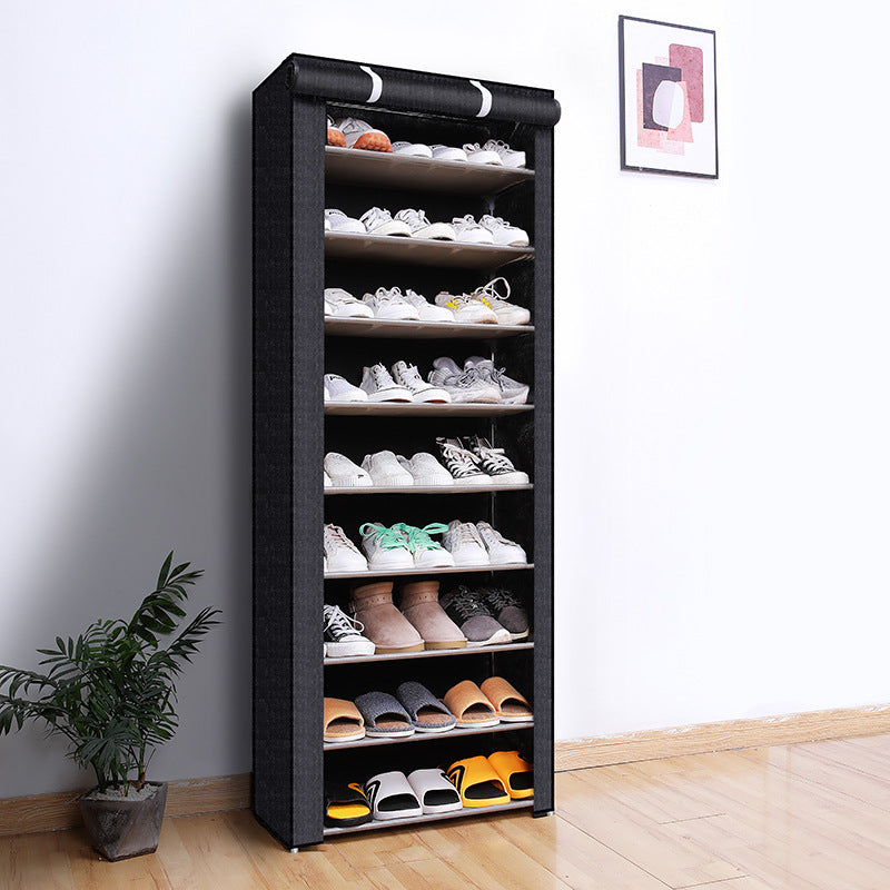 8/10 Layer Dustproof Household Shoe Storage Organizer With Cover_4