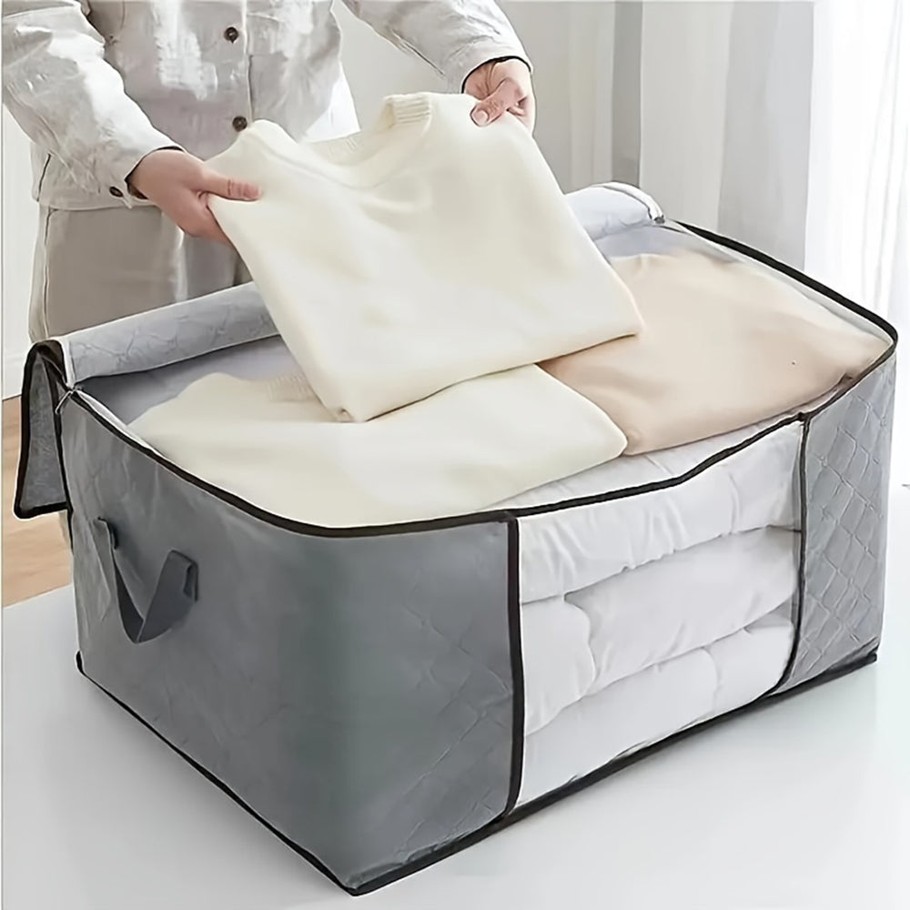 6 Packs Wardrobe Organizer Large Capacity Foldable Quilt Storage Bag_7