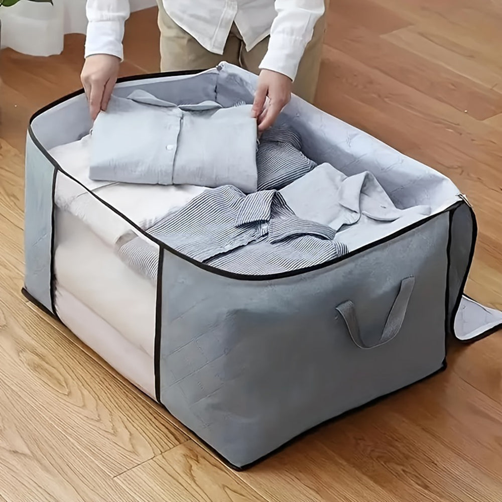 6 Packs Wardrobe Organizer Large Capacity Foldable Quilt Storage Bag_8