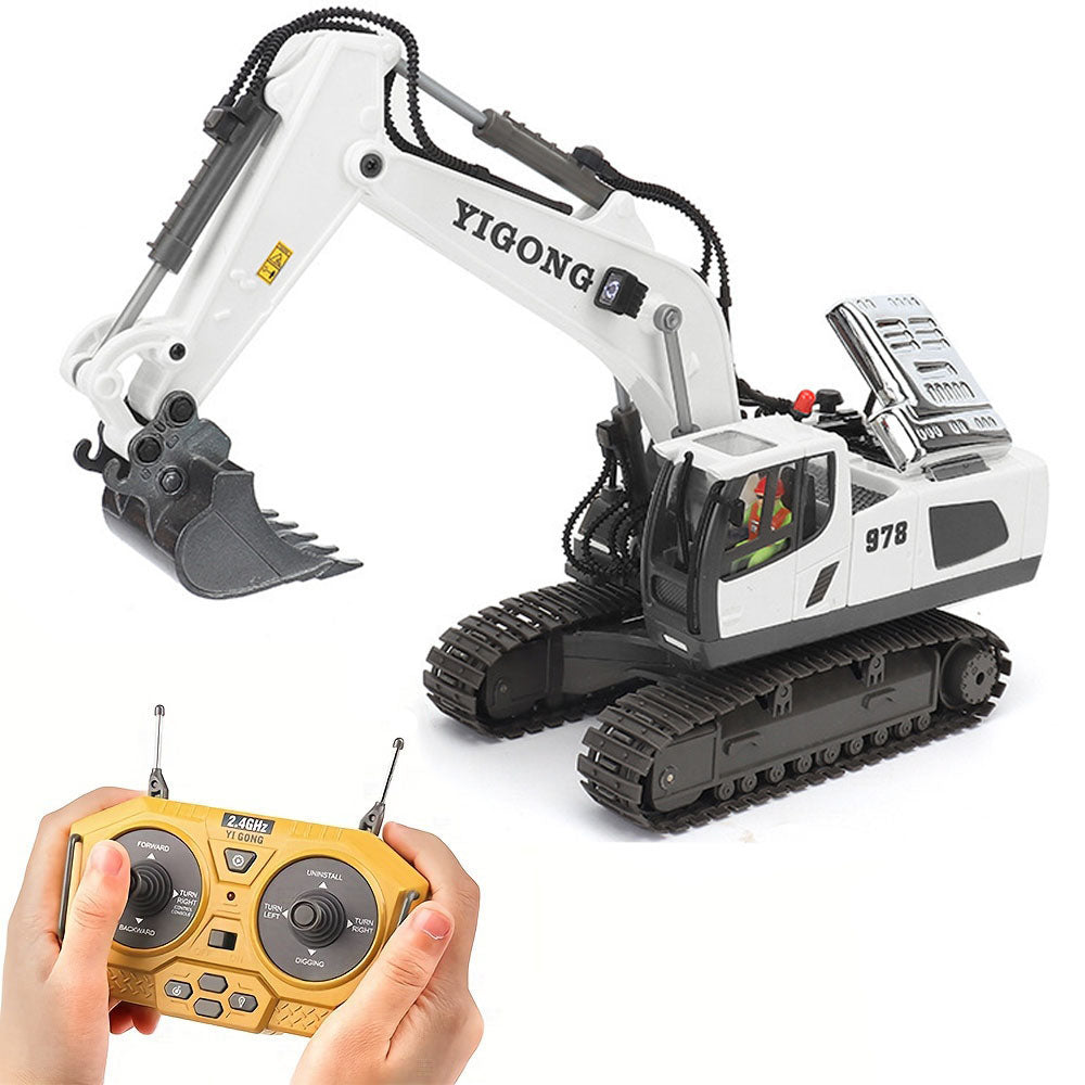 Alloy Remote Control Excavator Simulation Electric Engineering Vehicle_1