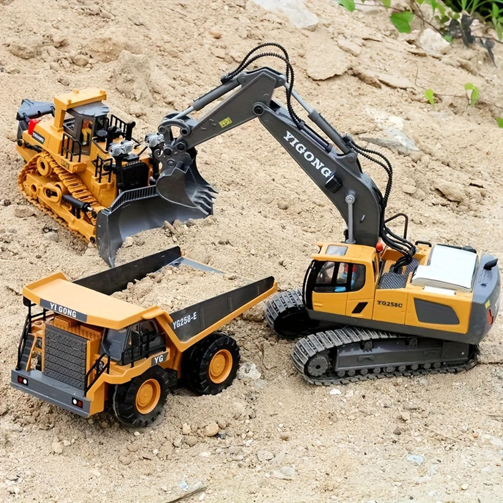 Alloy Remote Control Excavator Simulation Electric Engineering Vehicle_6