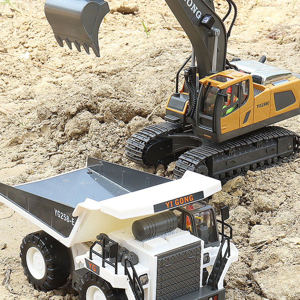 Alloy Remote Control Excavator Simulation Electric Engineering Vehicle_7