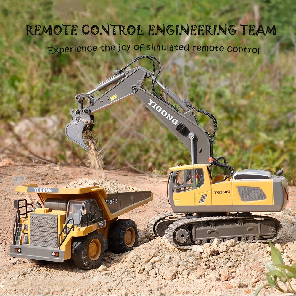 Alloy Remote Control Excavator Simulation Electric Engineering Vehicle_8