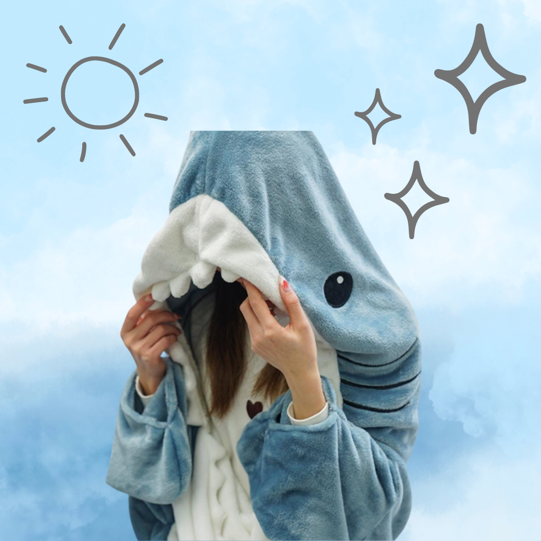 Cozy Shark Blanket Hoodie