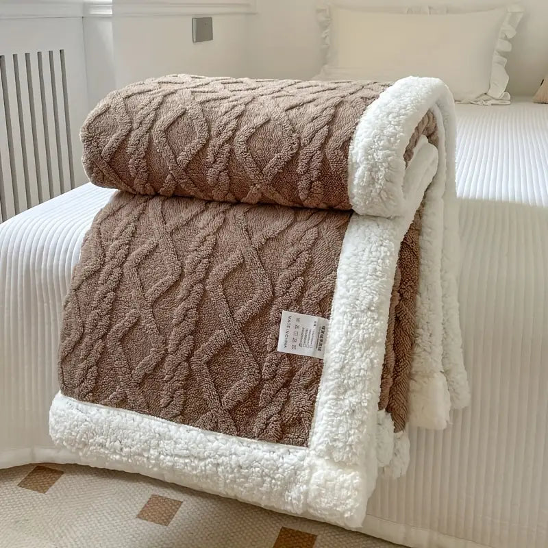 Sherpa Throw Snuggle Blanket