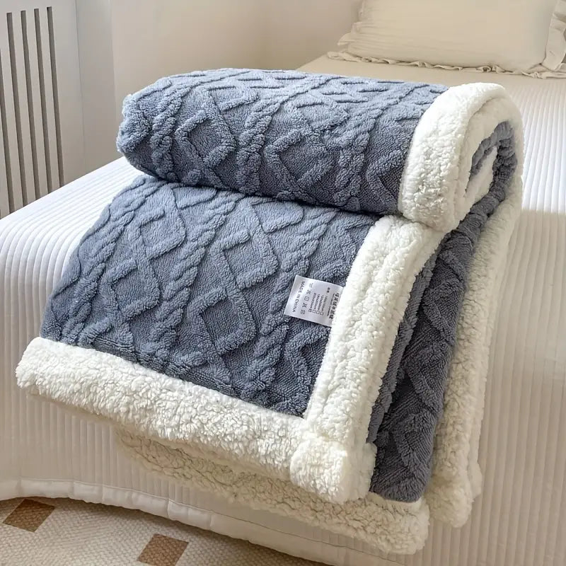 Sherpa Throw Snuggle Blanket