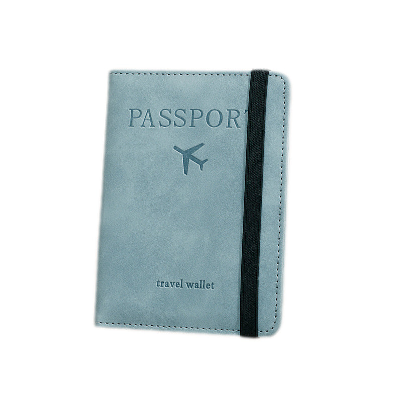 Multi-card Solid Color PU Leather Vintage Design RFID Travel Passport Holder_13